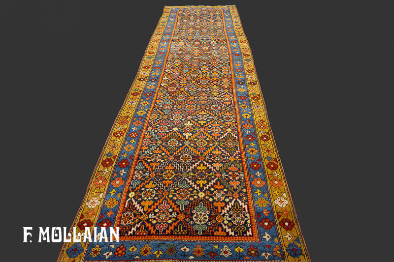 Antique Caucasian Karabakh (Qarabağ) Long-Wide Carpet n°:98770271